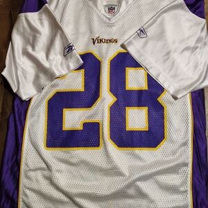 White and Purple Vikings Jersey